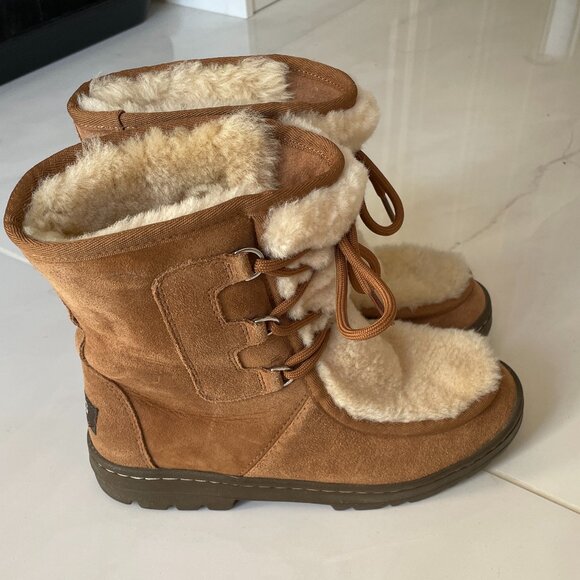UGG Mukluk Revival Chestnut Boots - Women's SZ 6 - Picture 2 of 11